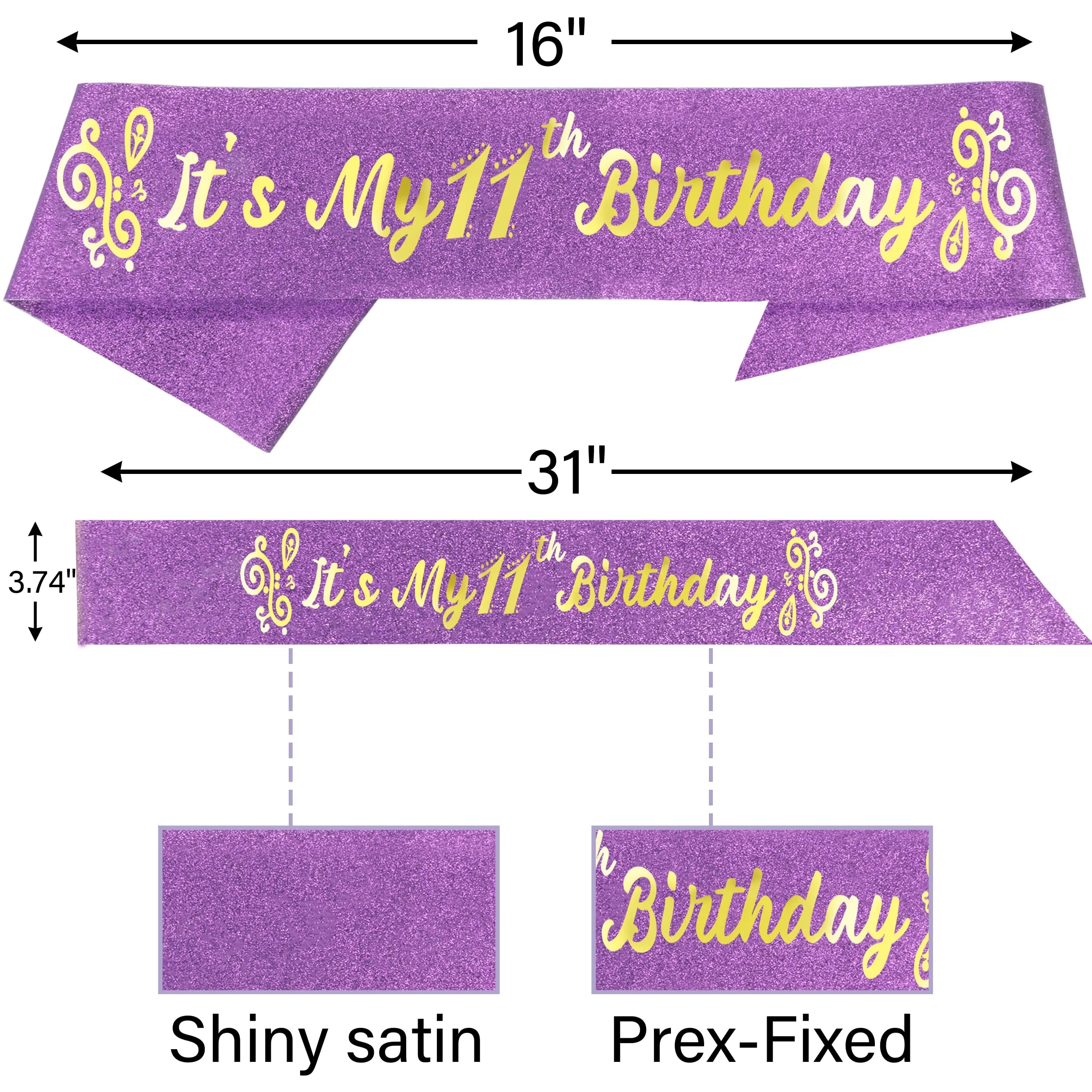 11th Birthday, 11th Birthday Decorations for Girls, 11th Birthday Gifts for Girls, 11th