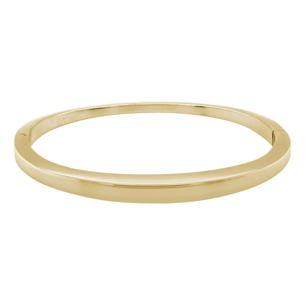 14k Gold Tapered Bangle Bracelet