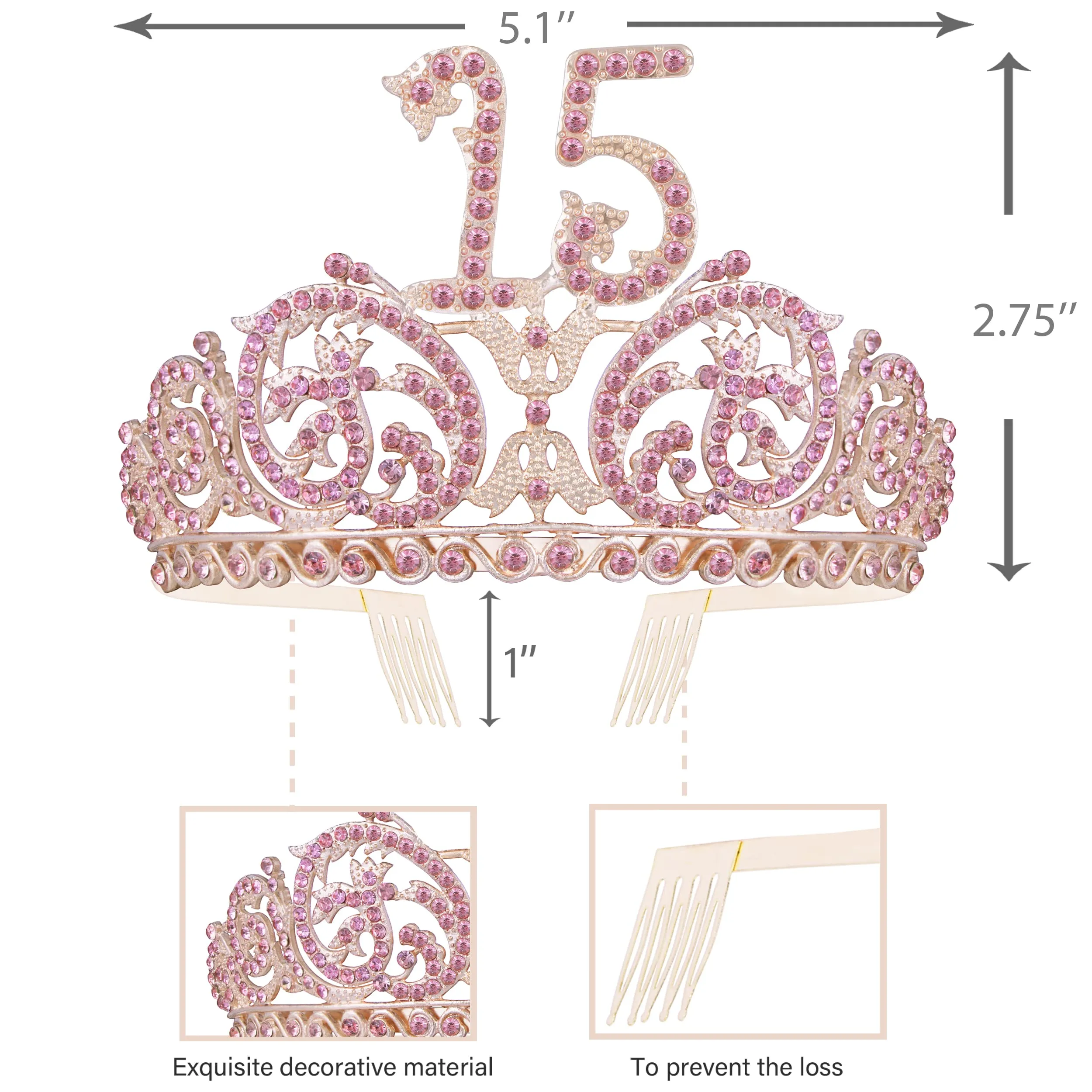 15th Birthday, 15th Birthday Gifts for Girls, 15th Birthday Tiara and Sash, 15th Birthday