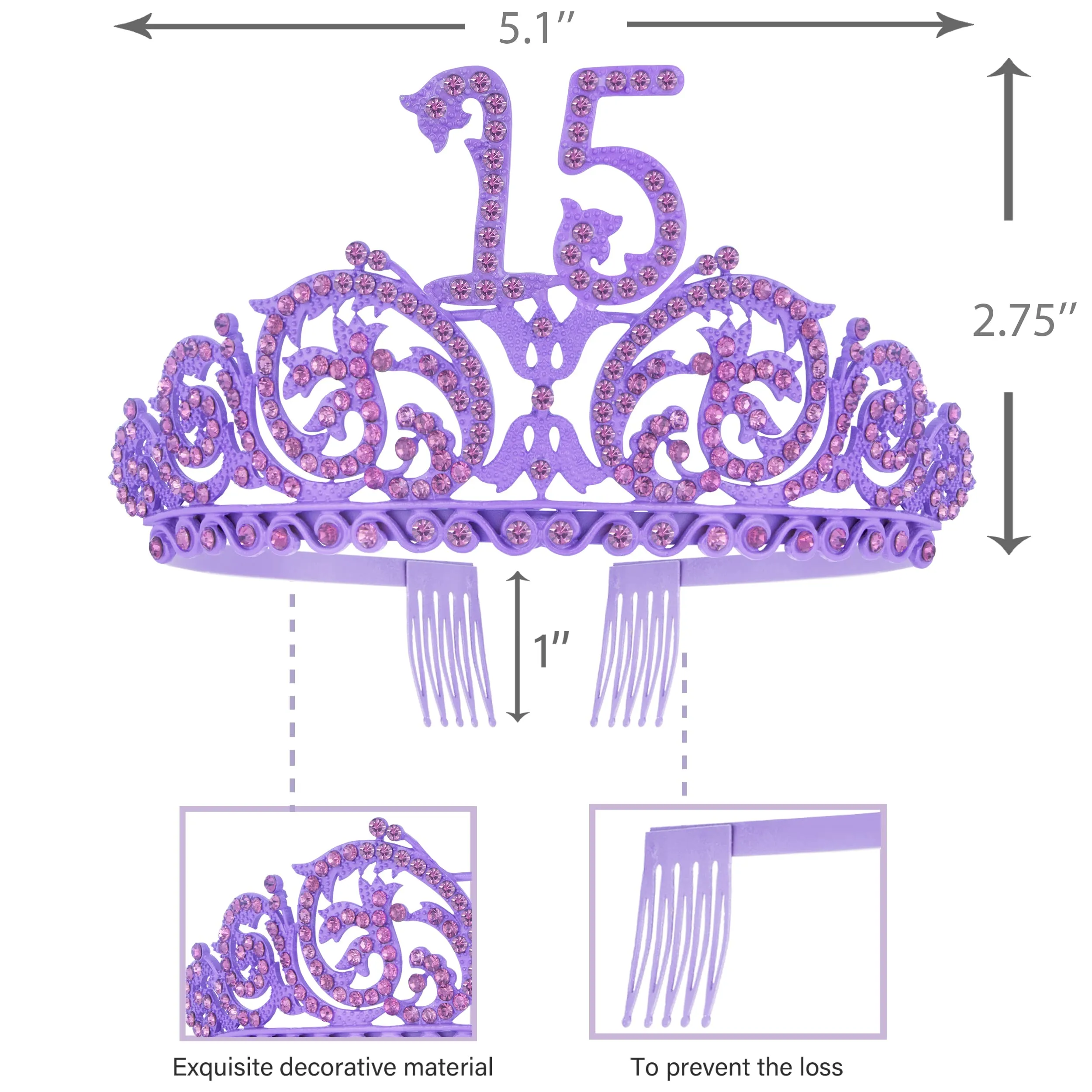 15th Birthday, 15th Birthday Gifts for Girls, 15th Birthday Tiara and Sash, 15th