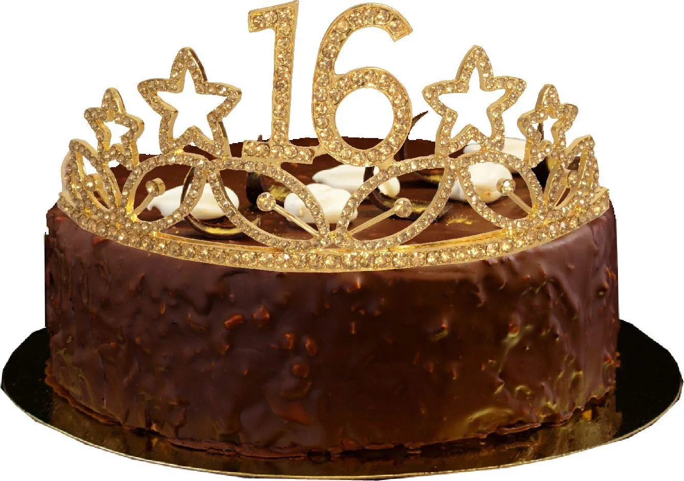 16Th Birthday Gifts For Girl, 16Th Birthday Tiara And Sash Gold, Happy 16Th Birthday