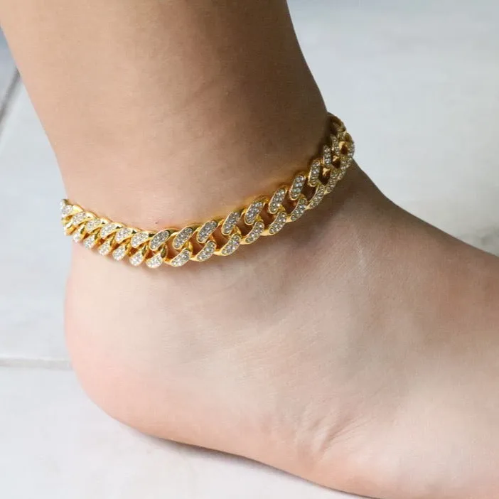 18k Golld-Filled Tennis Anklet - Anklets For Women - Silver Anklet - Lana Anklet