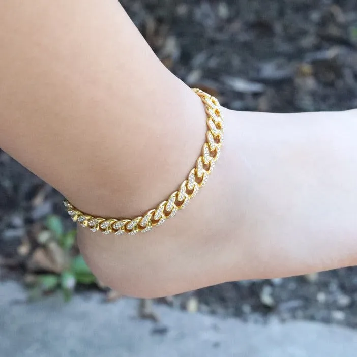 18k Golld-Filled Tennis Anklet - Anklets For Women - Silver Anklet - Lana Anklet