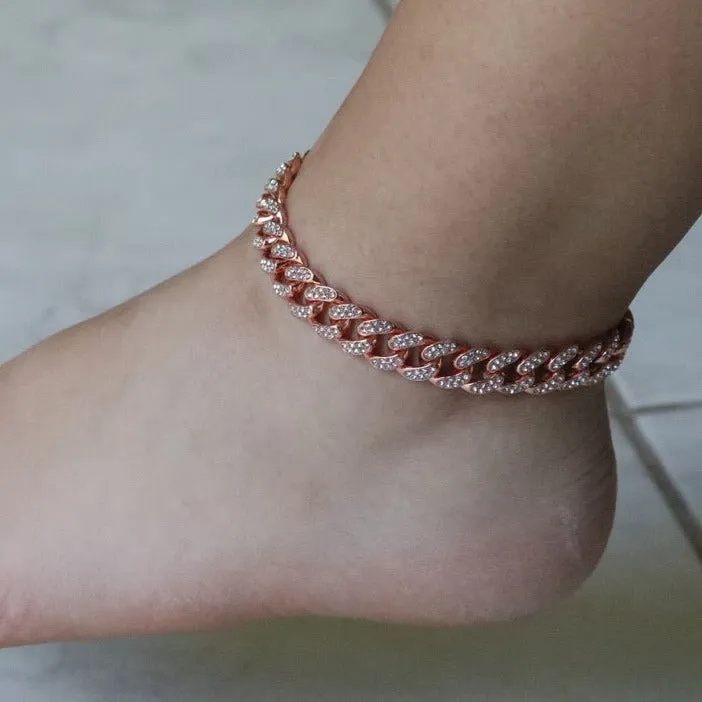 18k Golld-Filled Tennis Anklet - Anklets For Women - Silver Anklet - Lana Anklet