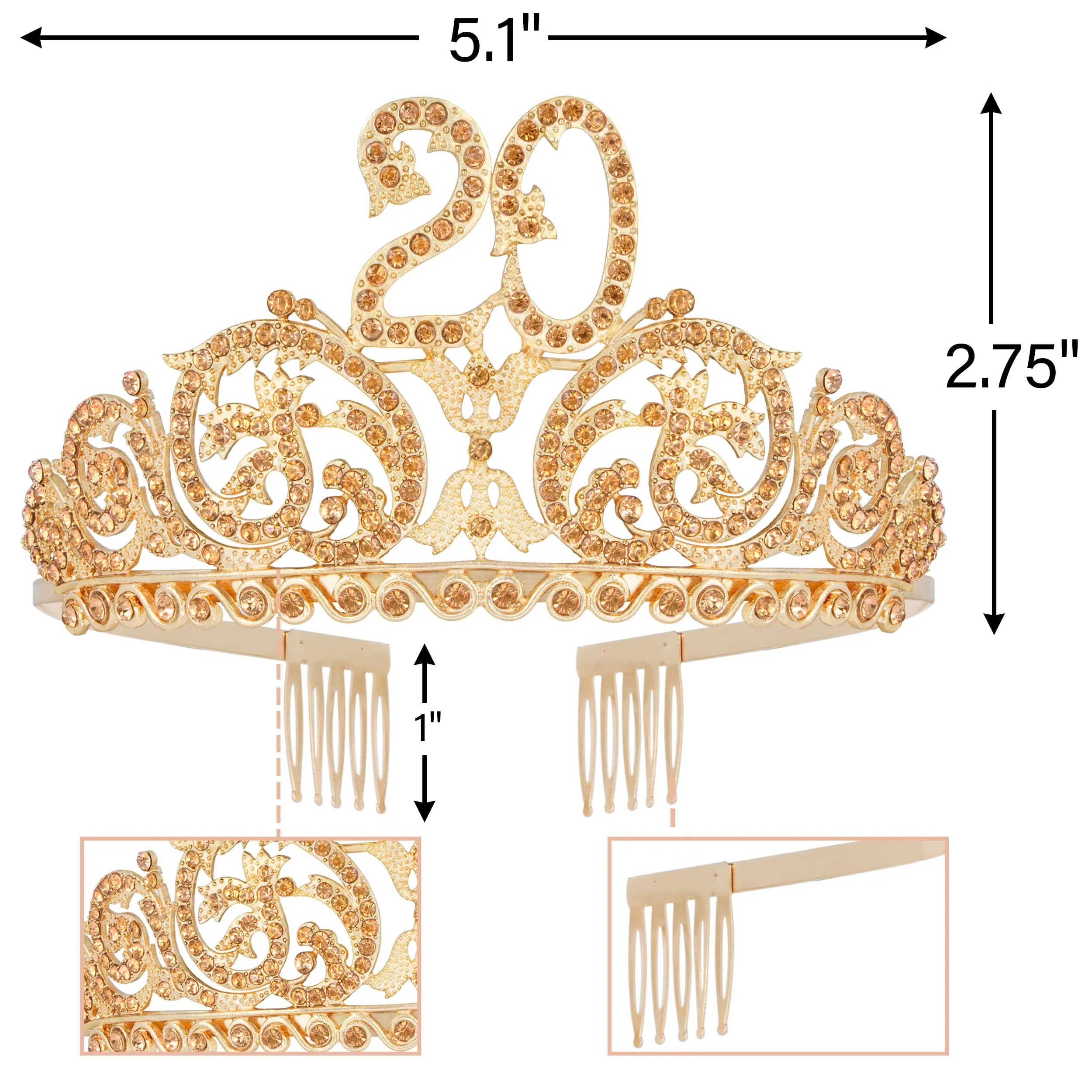 20th Birthday, 20th Birthday Gifts for Girls, 20th Birthday Tiara and Sash, 20th Birthday