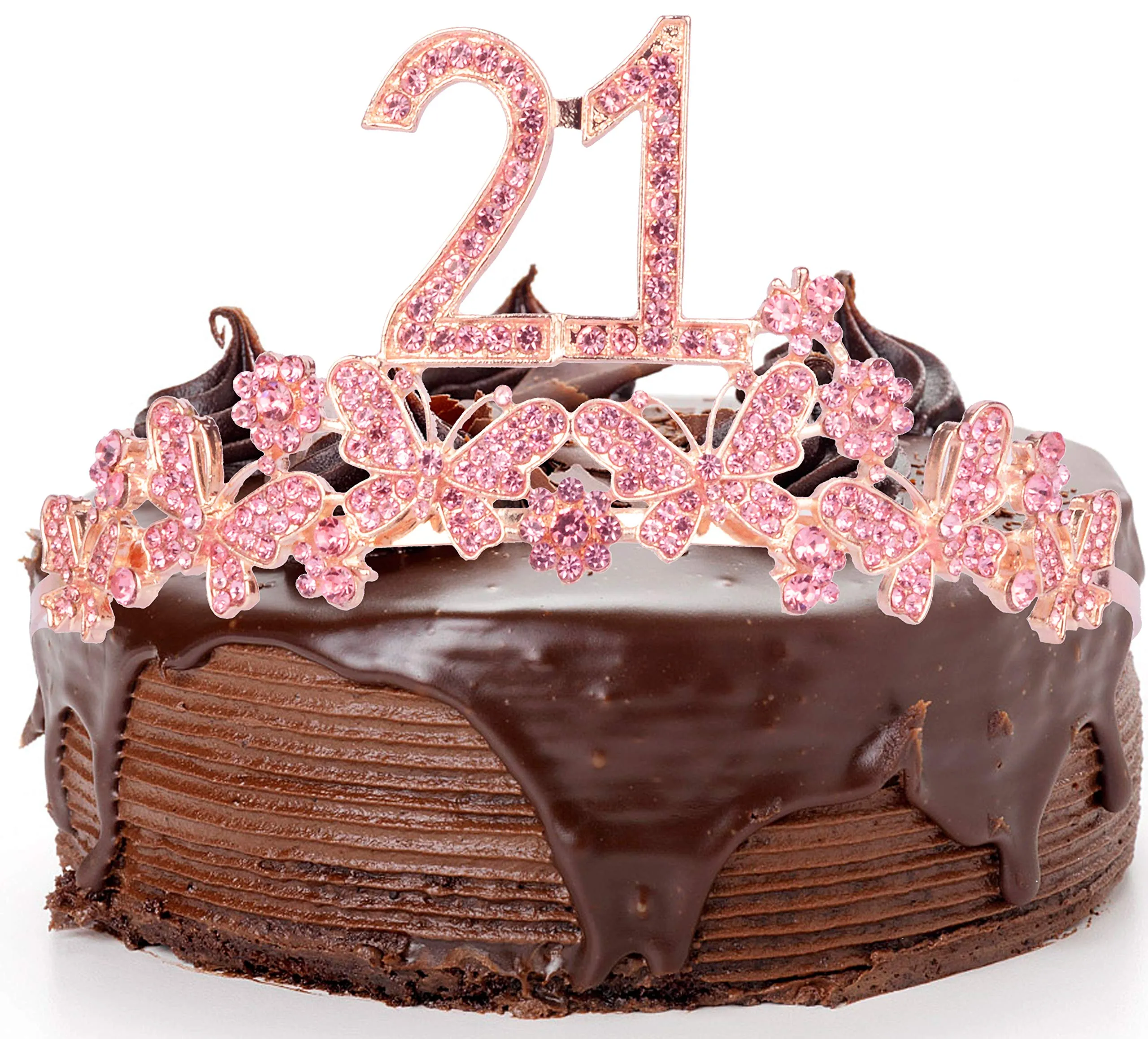 21st Birthday Decorations Party Supplies, 21st Birthday Gifts, Pink 21st Birthday Tiara