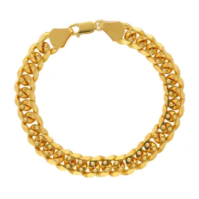 22K Yellow Gold Men's Chain Link Bracelet  (72gm)