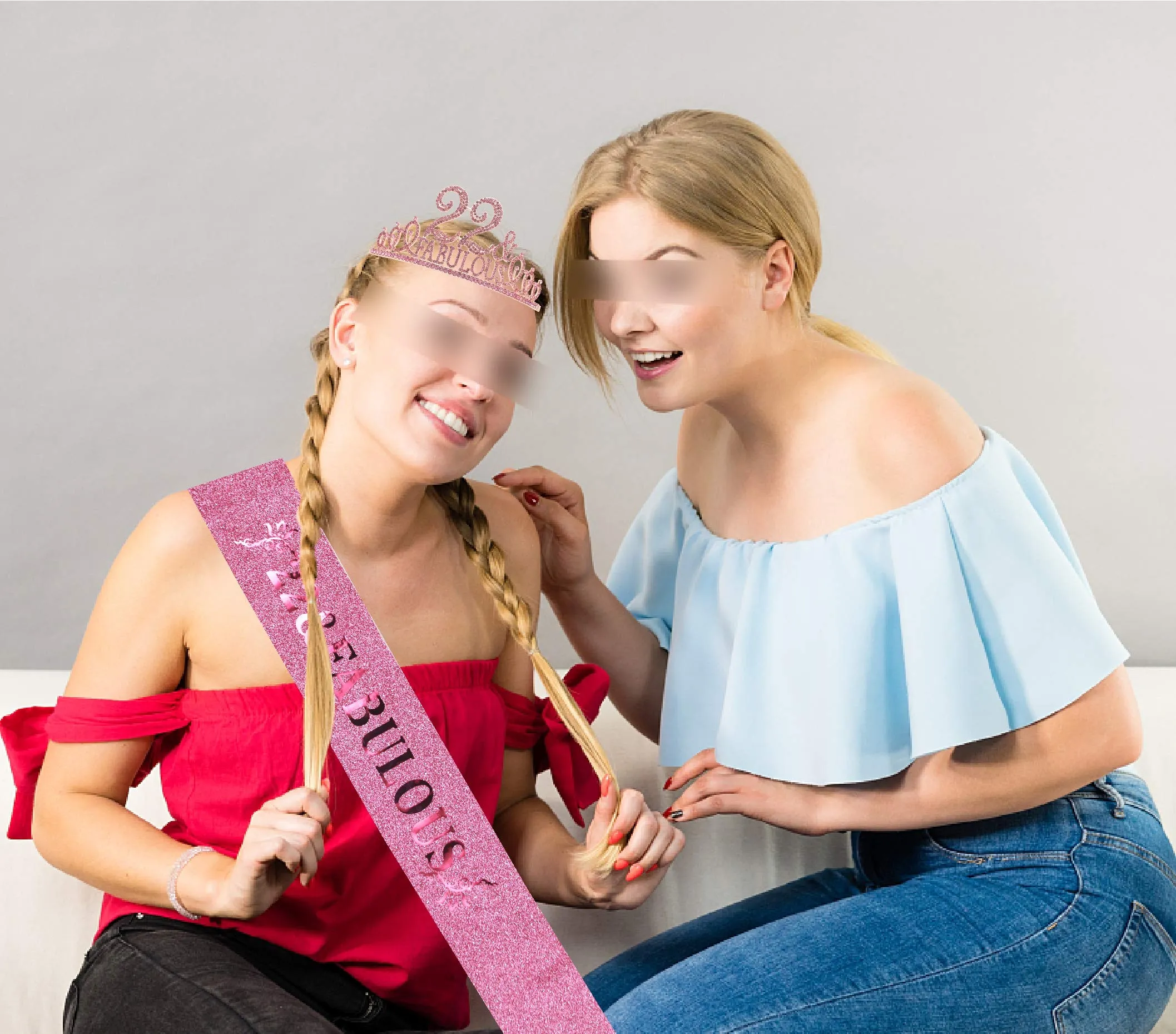 22nd Birthday Gifts for Women, 22nd Birthday Crown and Sash for Women, 22nd Birthday