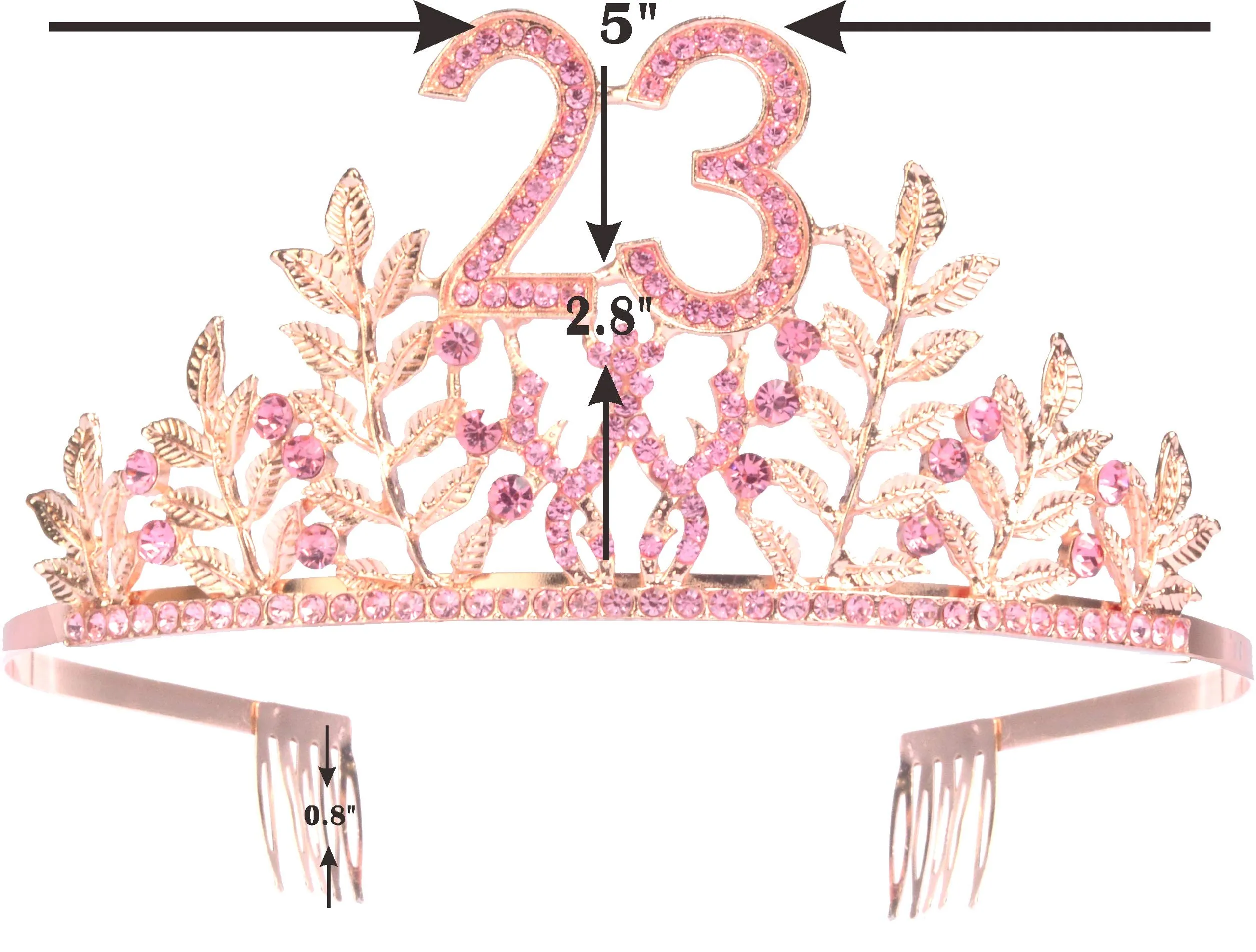 23rd Birthday Gifts for Women, 23rd Birthday Decorations Party Supplies, Pink 23rd