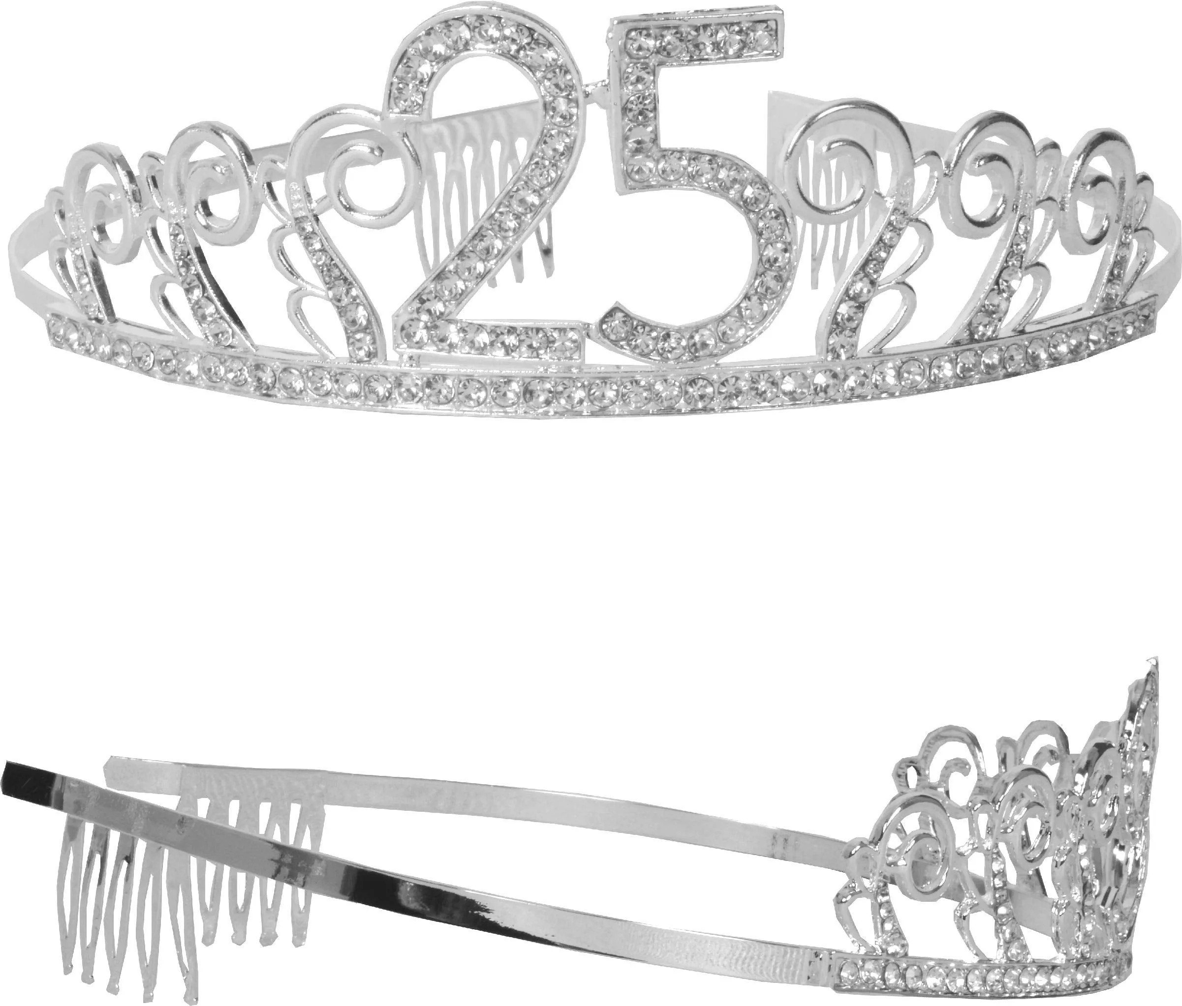 25th Birthday, 25th Birthday Gifts for Women, 25th Birthday Crown, 25th Birthday Sash