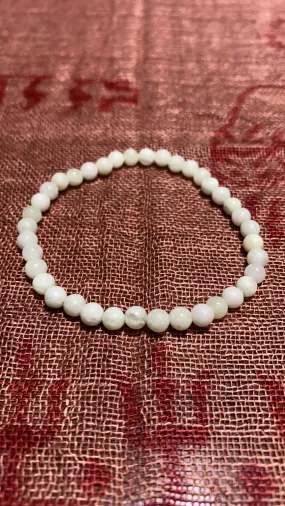 4MM Chinese Jade Bead Bracelet