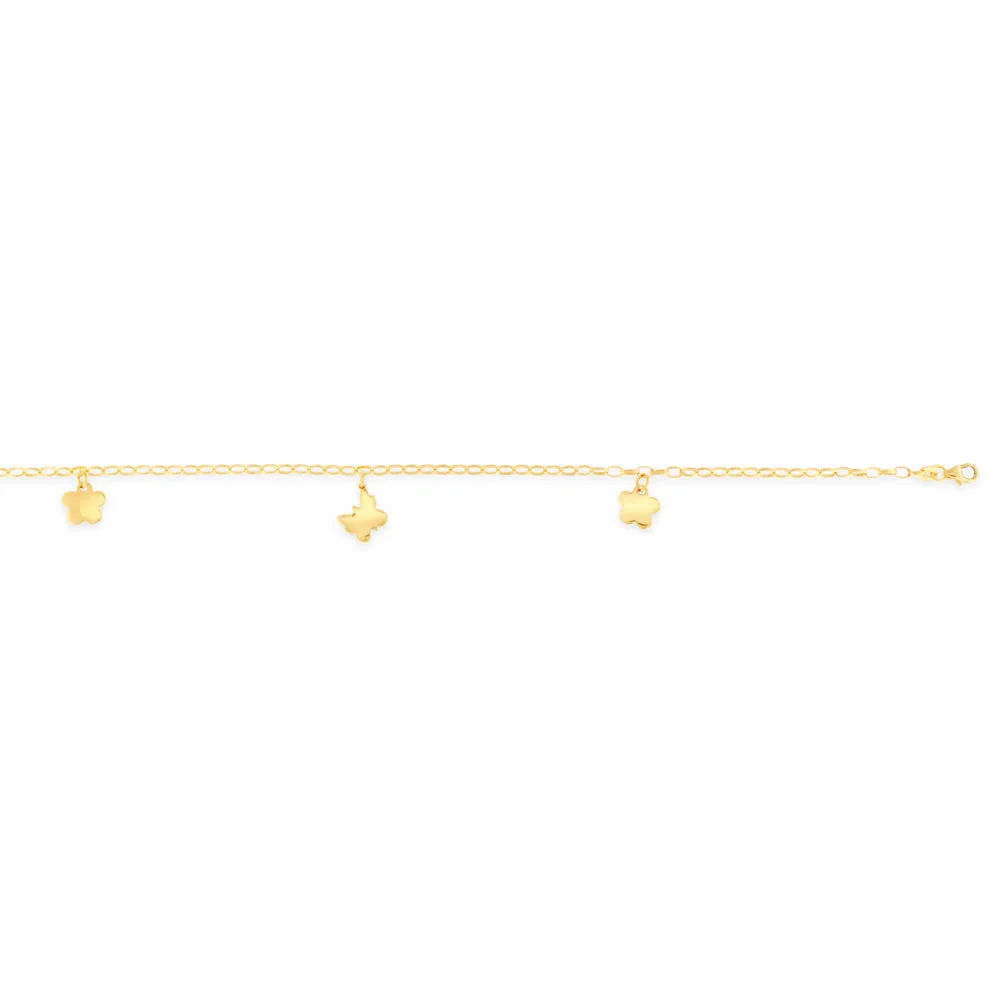 9ct Yellow Gold-Filled 27cm Anklet