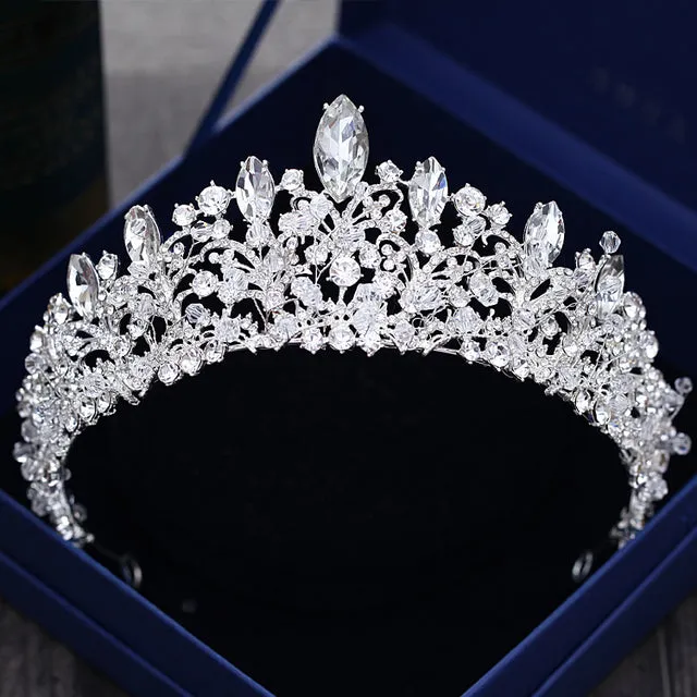 Assorted Styles Fashion Crystal Crowns- Bride Tiaras Wedding Headpiece Hair Jewelry