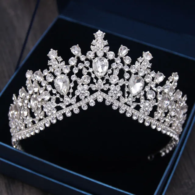 Assorted Styles Fashion Crystal Crowns- Bride Tiaras Wedding Headpiece Hair Jewelry