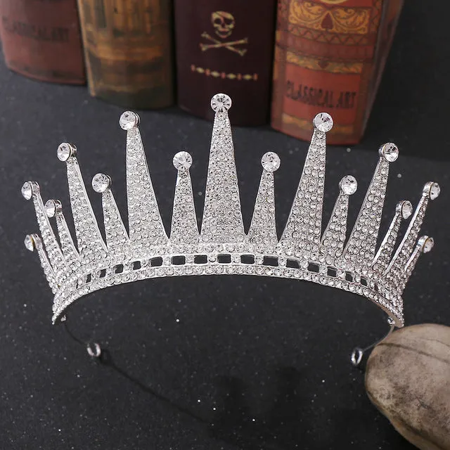 Assorted Styles Fashion Crystal Crowns- Bride Tiaras Wedding Headpiece Hair Jewelry