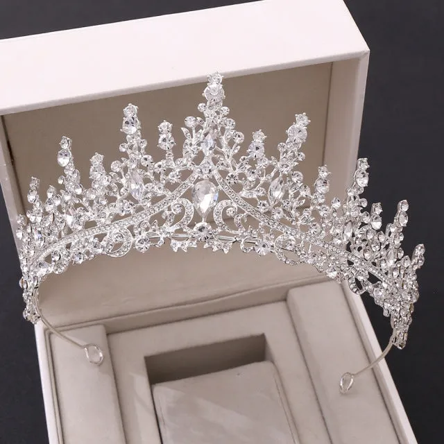 Assorted Styles Fashion Crystal Crowns- Bride Tiaras Wedding Headpiece Hair Jewelry