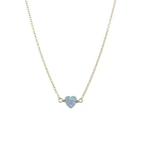 bara boheme | "HEART" Opal Medium Necklace