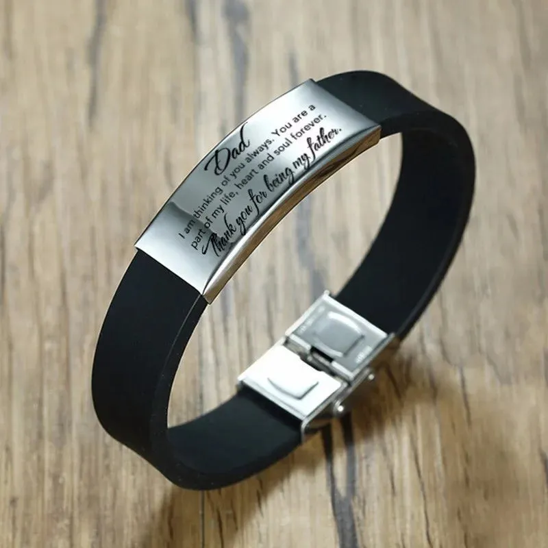 BLACK SILICONE BANGLE