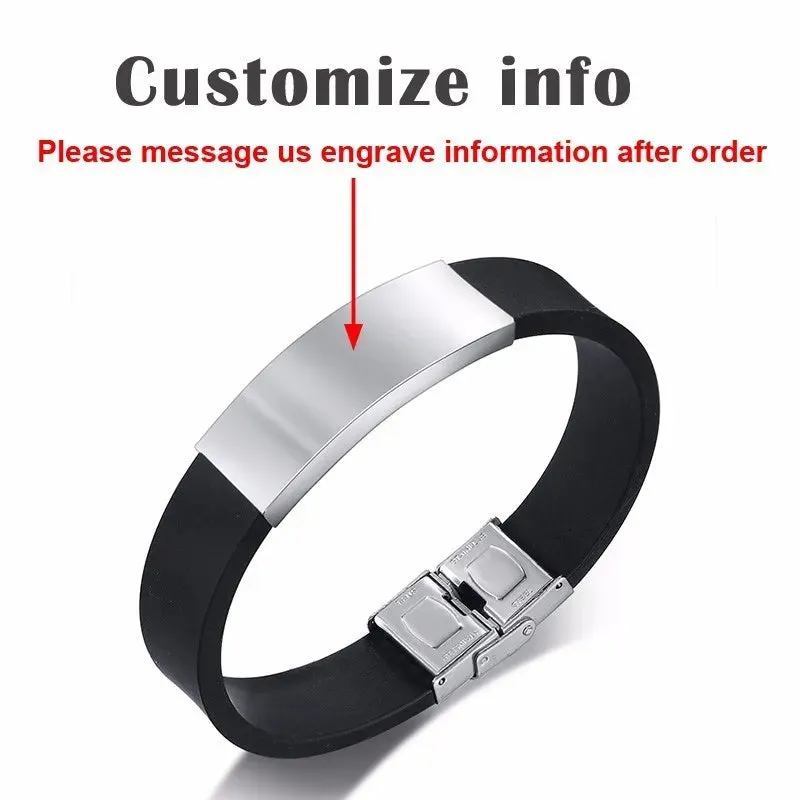 BLACK SILICONE BANGLE