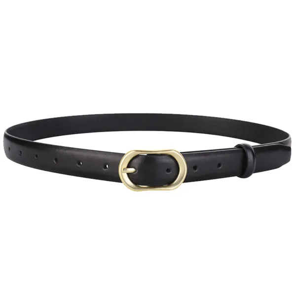 Black Women Genuine Leather Belt 黑色女士真皮皮带 KCBELT1084