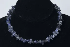 Blue Aventurine Chip Bead Necklace