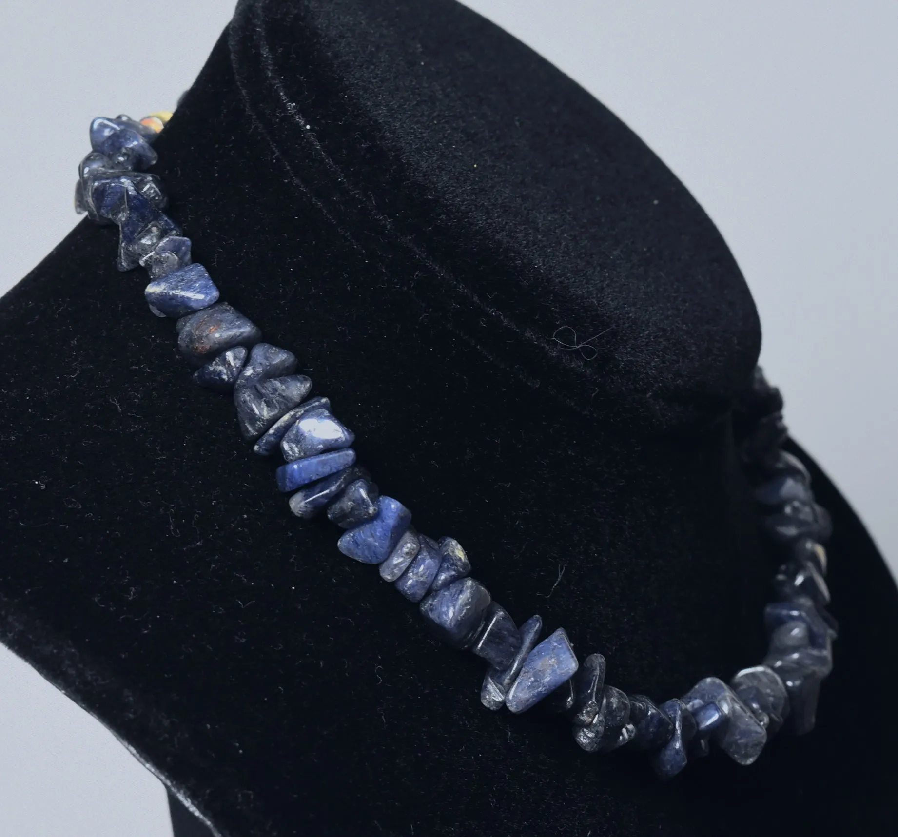 Blue Aventurine Chip Bead Necklace