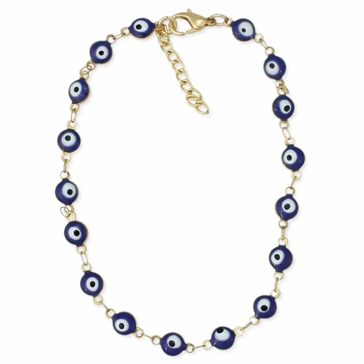 Blue Eye Gold Anklet