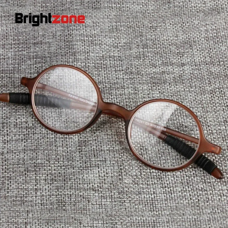 Brightzone Unisex Full Rim Round Tr 90 Round Reading Glasses 1748