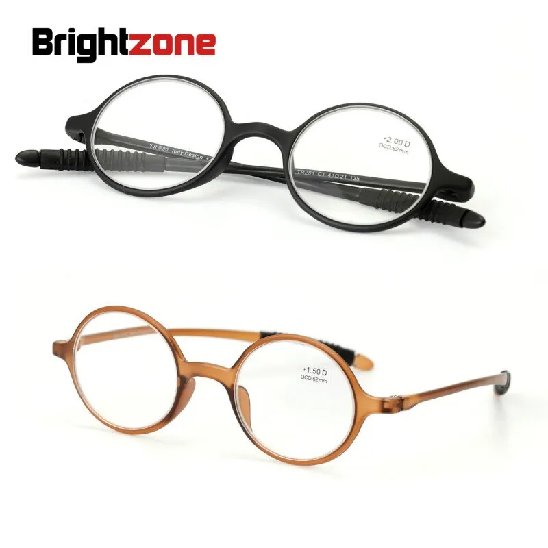 Brightzone Unisex Full Rim Round Tr 90 Round Reading Glasses 1748