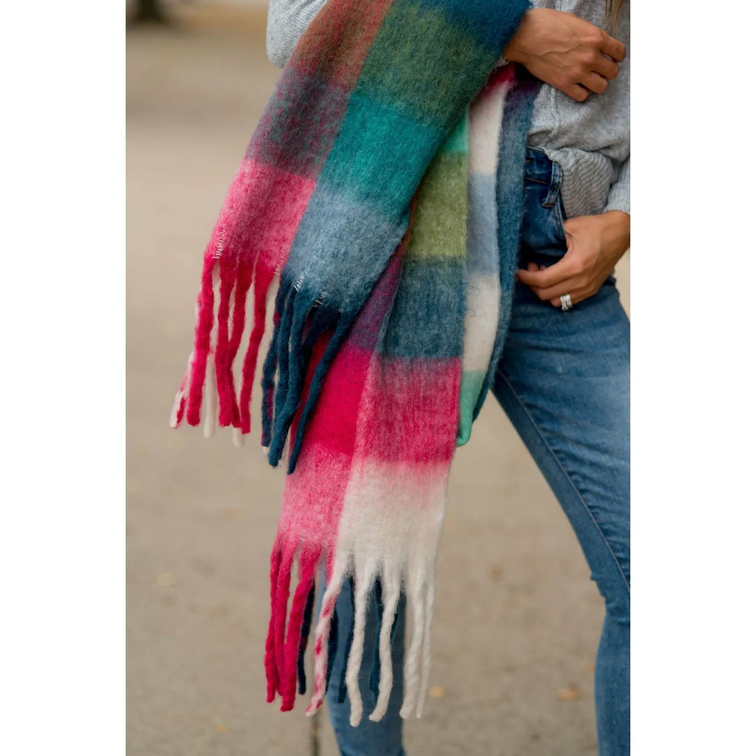 Brilliantly Vibrant Squared Scarf