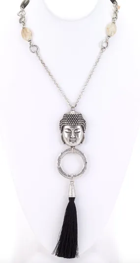 Buddha Pendant Long Necklace