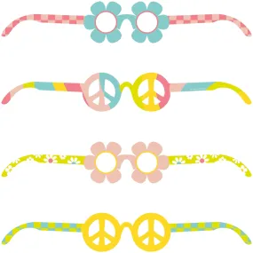 Bulk Flower Power Paper Glasses (24 per Case)