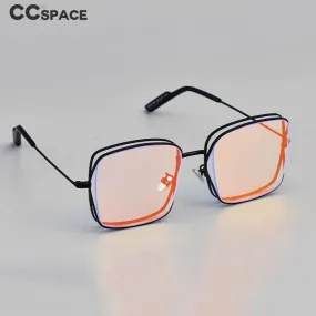 CCspace Women's Full Rim Square Alloy Frame Sunglasses 53019