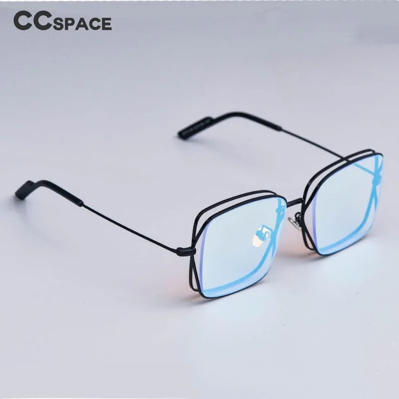 CCspace Women's Full Rim Square Alloy Frame Sunglasses 53019