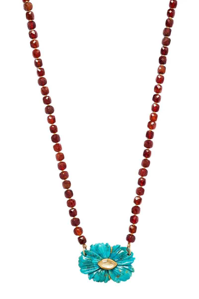 Chan Luu Magnolia Necklace in Turquoise Mix