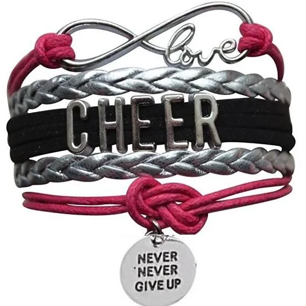 Cheer Bracelet with Inspirational Charms