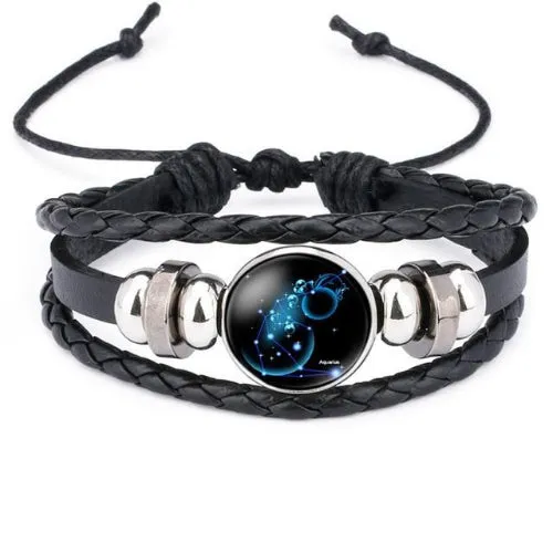 Classy Men Constellation Zodiac Bracelet