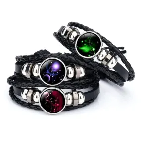 Classy Men Constellation Zodiac Bracelet