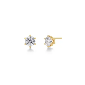 Crown Studs L Gold