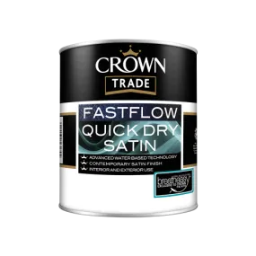 Crown Trade Fastflow Fastflow Quick Dry Satin White