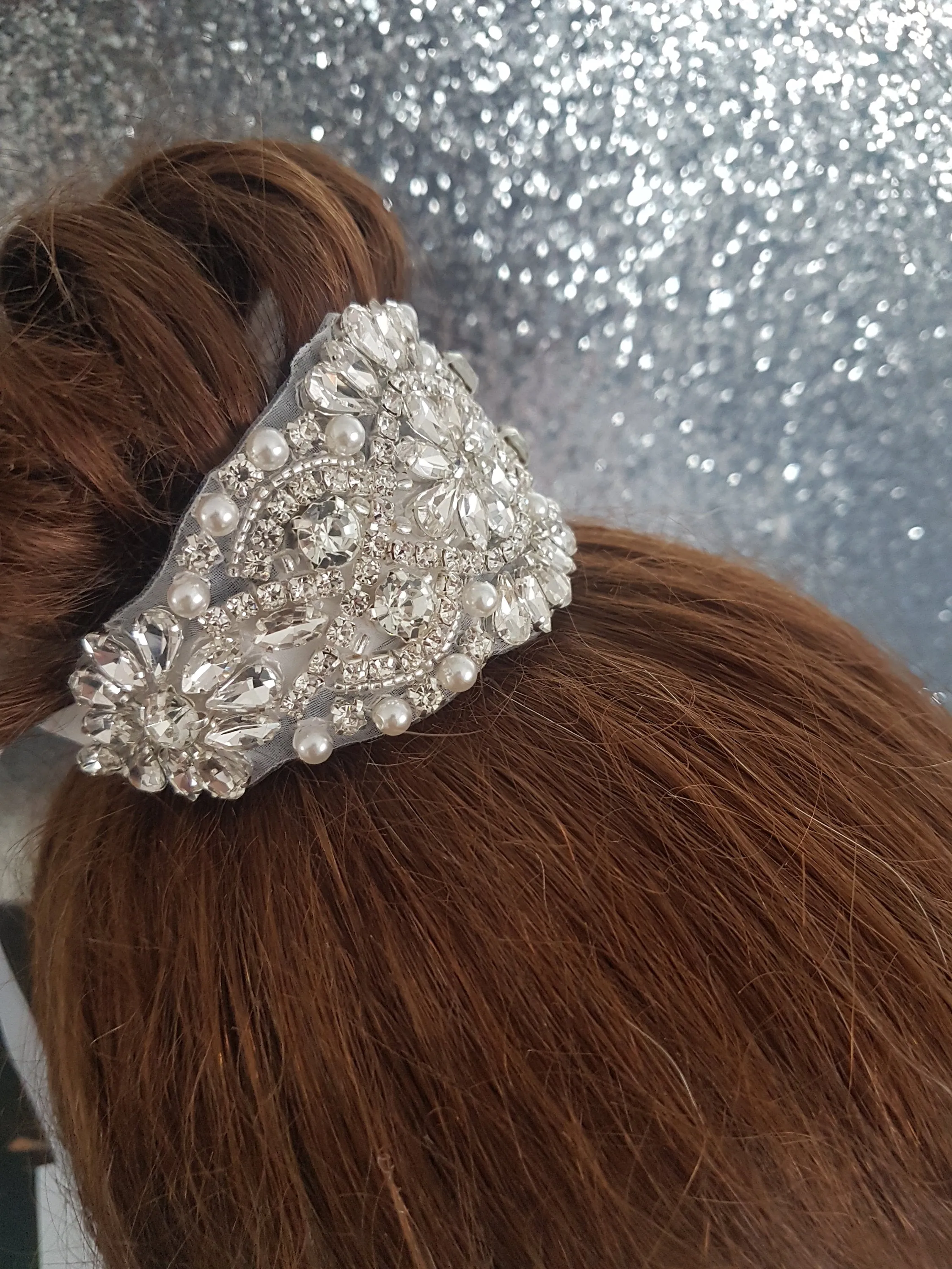 Crystal Vintage Wedding Hair Slide Bride s Bridesmaid  hair slide  Great Gatsby Vintage Glam Art Deco