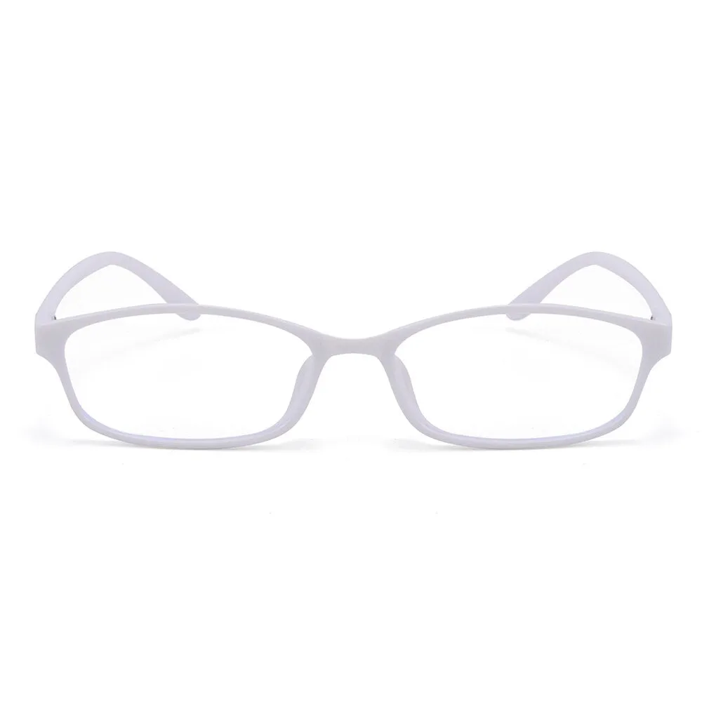 Cubojue Unisex Full Rim Square Tr 90 Titanium Myopic Reading Glasses 9324m