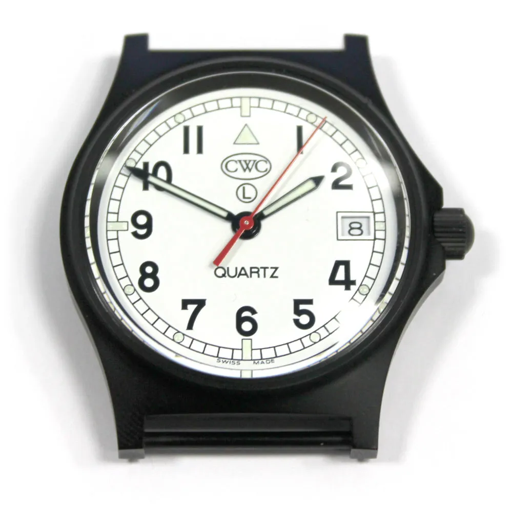 CWC GS Sapphire Subhunter Watch, Black Case with White Dial