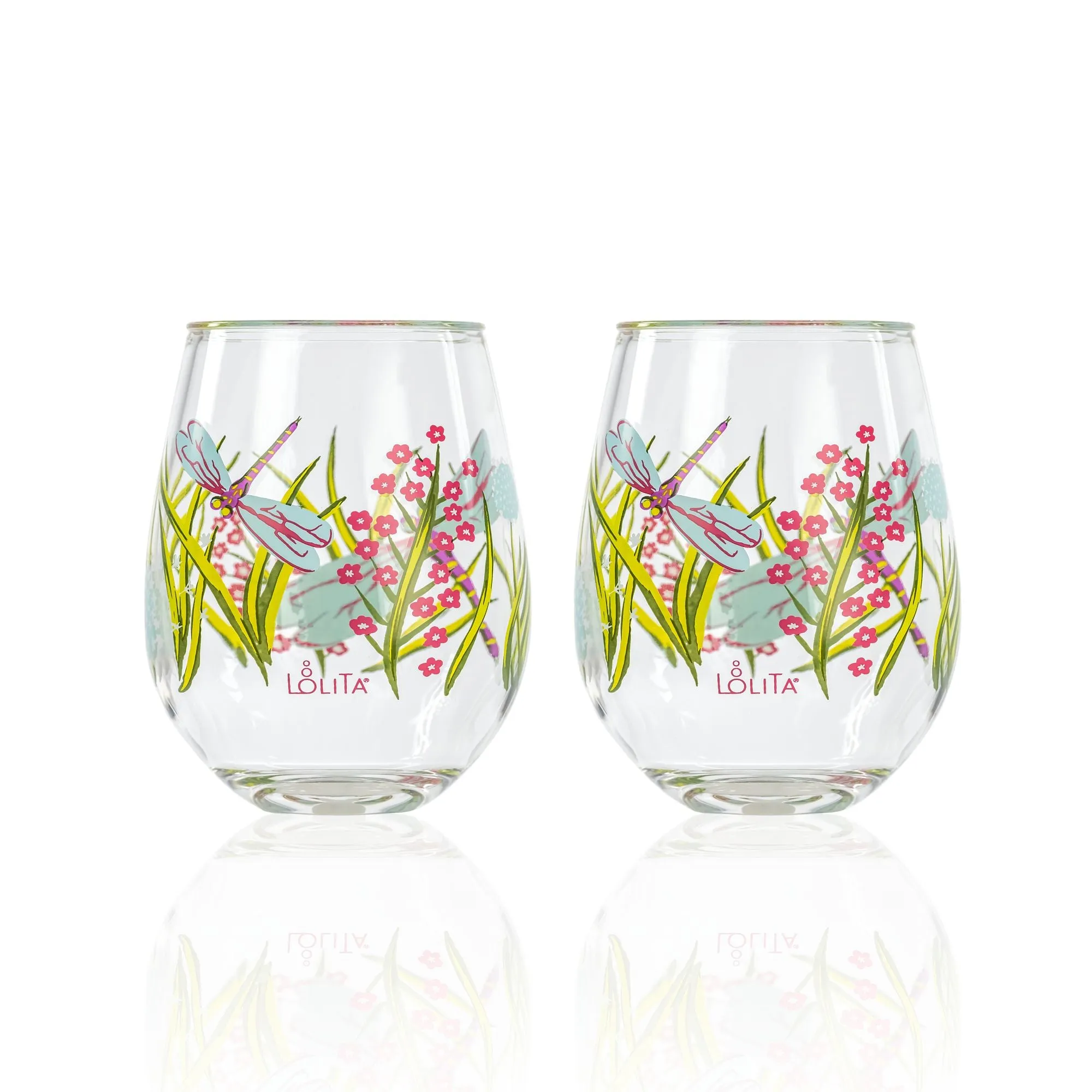 Dragonfly Acrylic Stemless Set