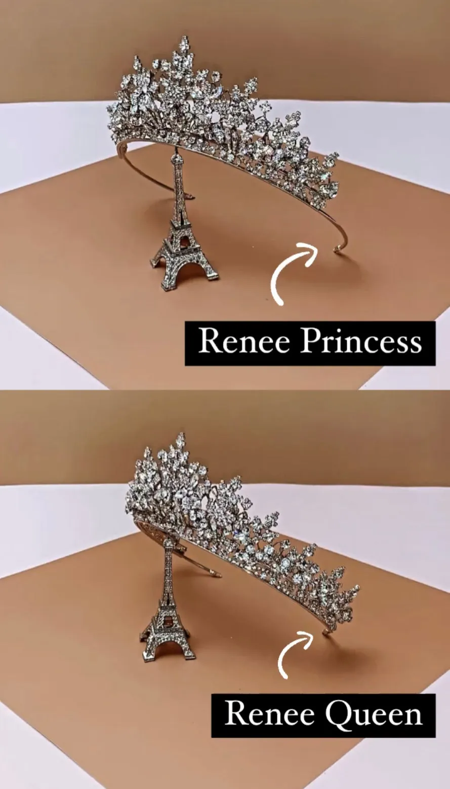 Ellee Real Quinceanera Adorned with RENEE Princess Swarovski Wedding Tiara