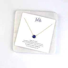 Energy stone necklace - Iolite