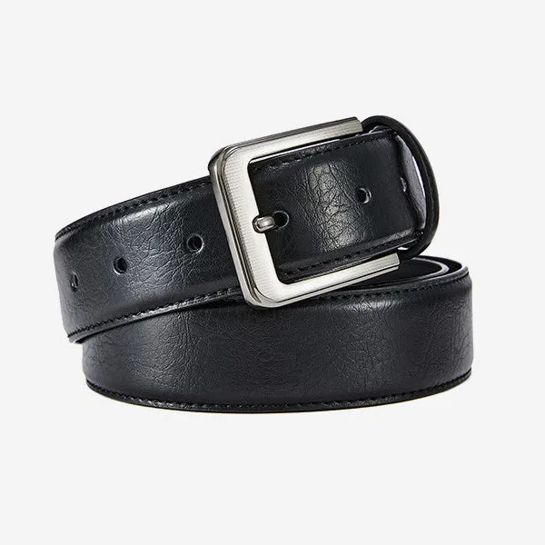 Fashion Black Genuine Leather Belt 時尚黑色牛皮皮帶 KCBELT1104