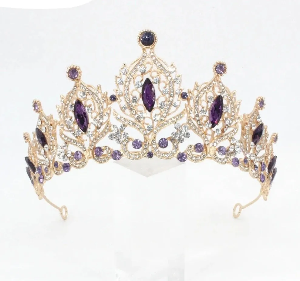 Fashion Crystal Wedding Tiara Crown For Queen Princess Luxury Party Hairband Accessory