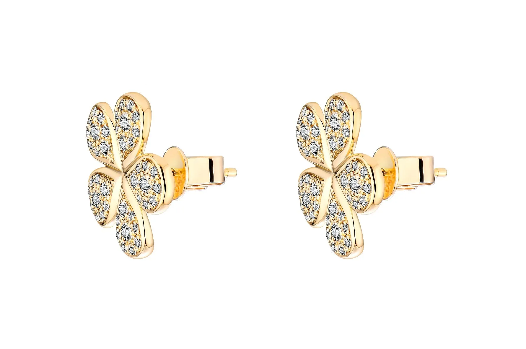 Floral Diamond Earrings