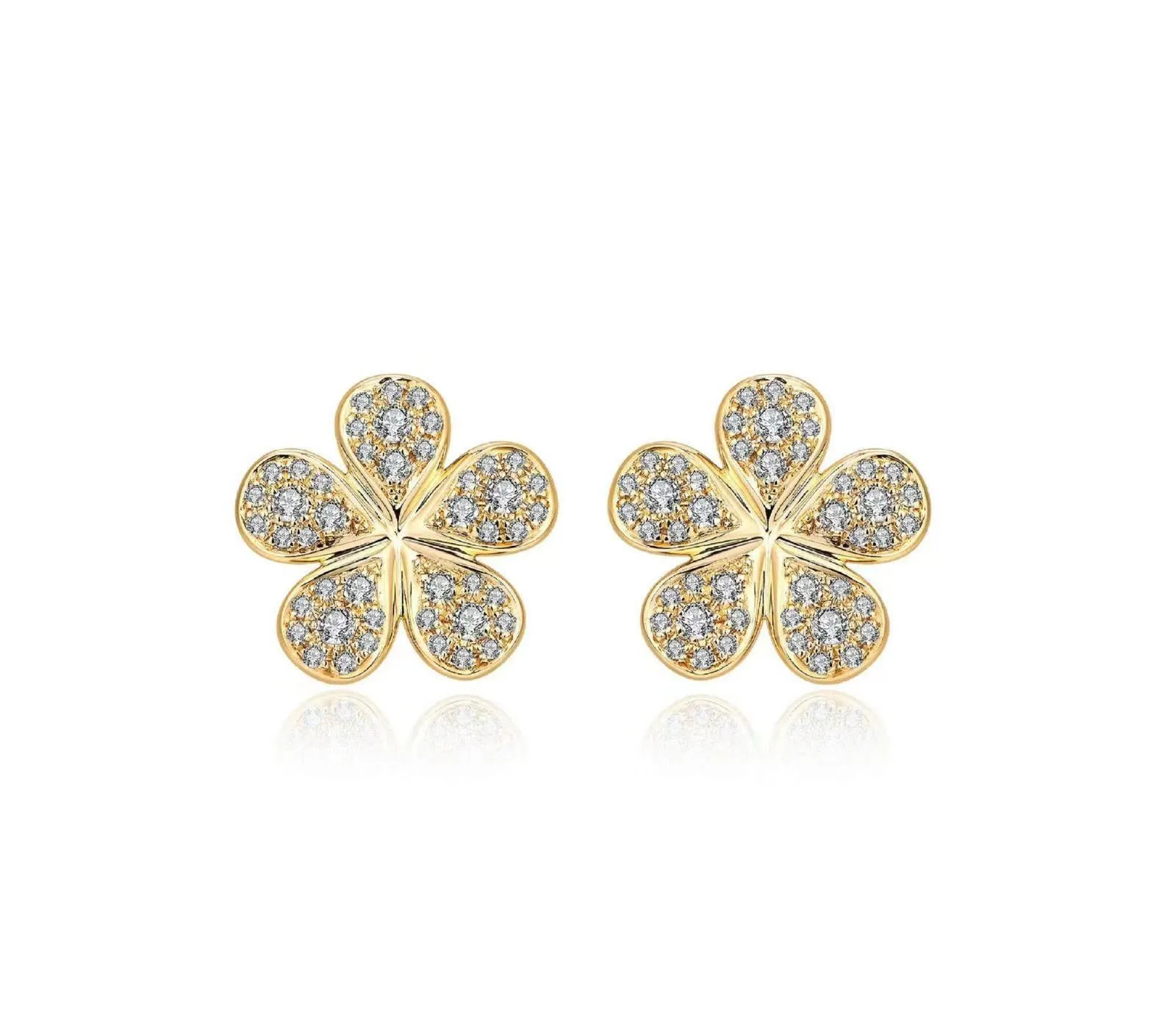 Floral Diamond Earrings